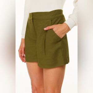 Aritzia Wilfred Fable linen blend shorts